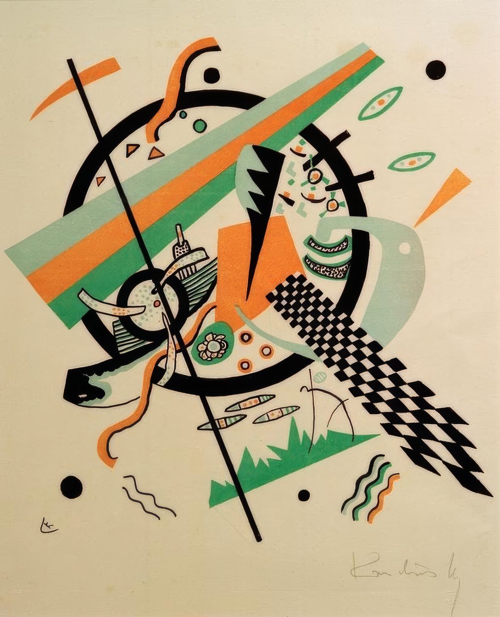 Pequeños mundos IV de Wassily Kandinsky