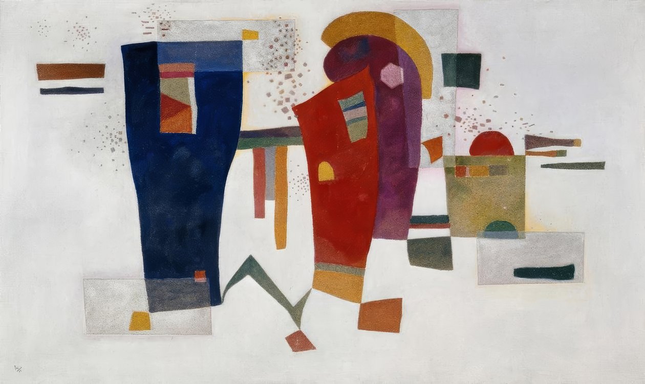 Contraste con acompañamiento de Wassily Kandinsky