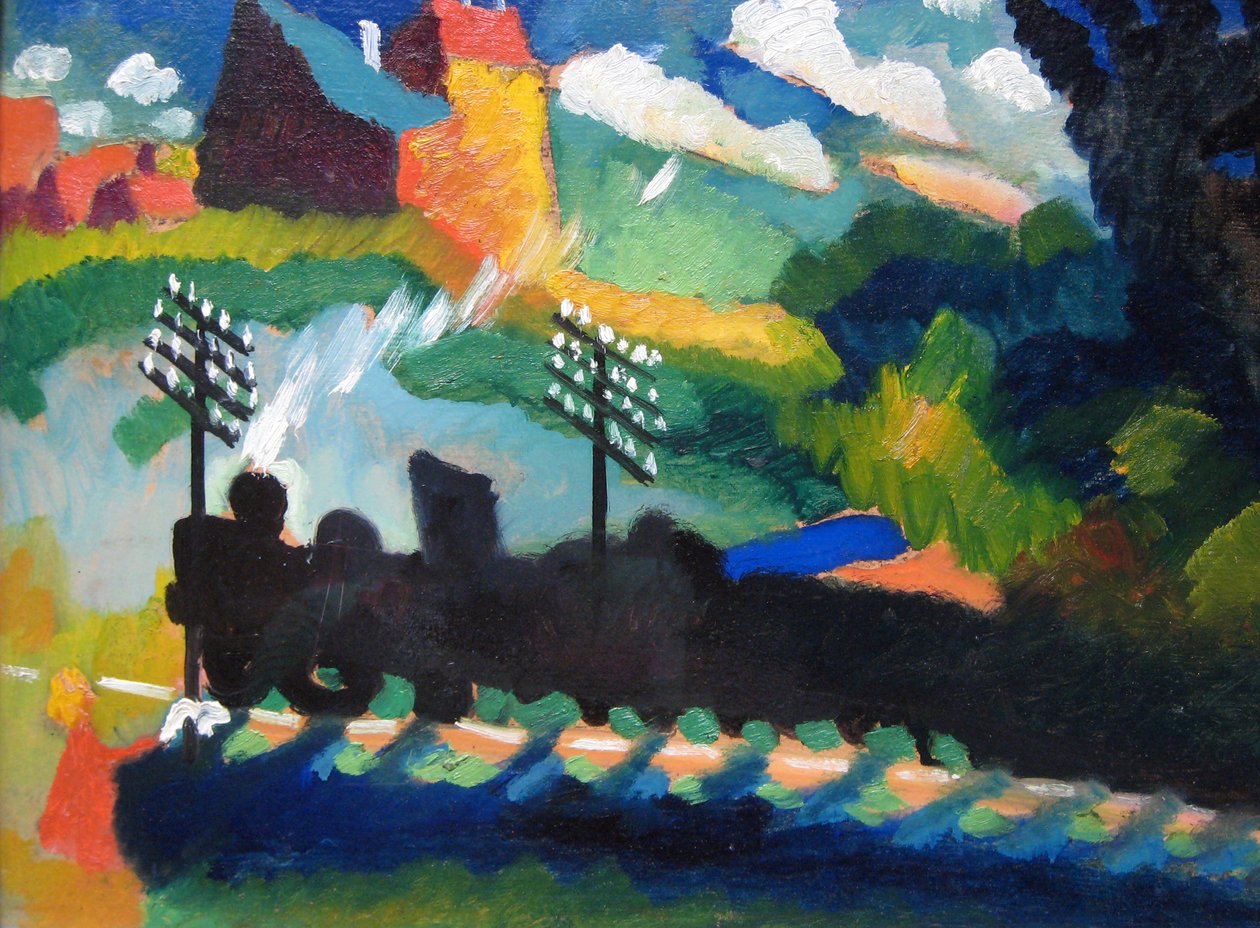 Ferrocarril en Murnau de Wassily Kandinsky