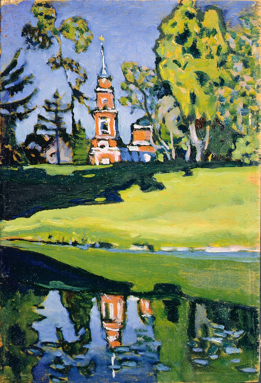 Iglesia Roja, 1900 de Wassily Kandinsky