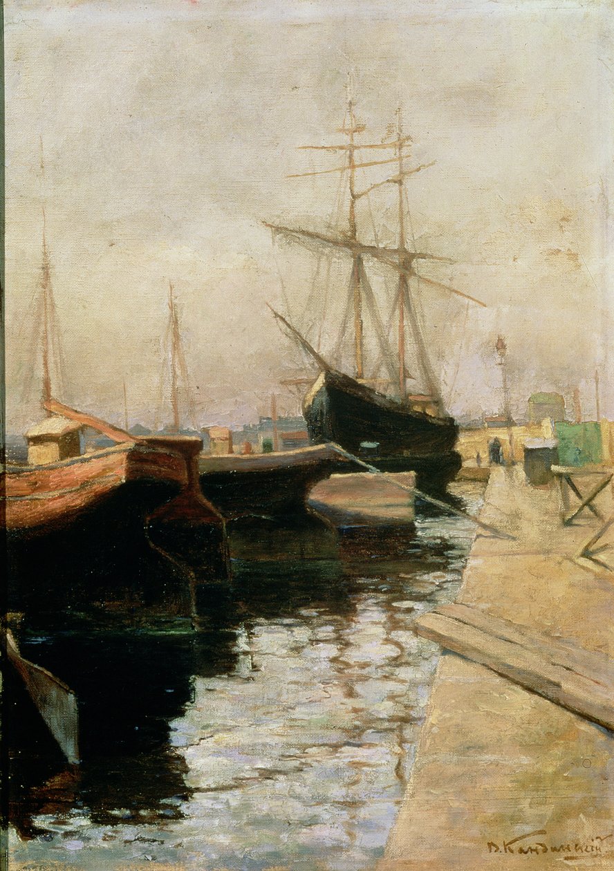 El puerto de Odessa, 1900 de Wassily Kandinsky