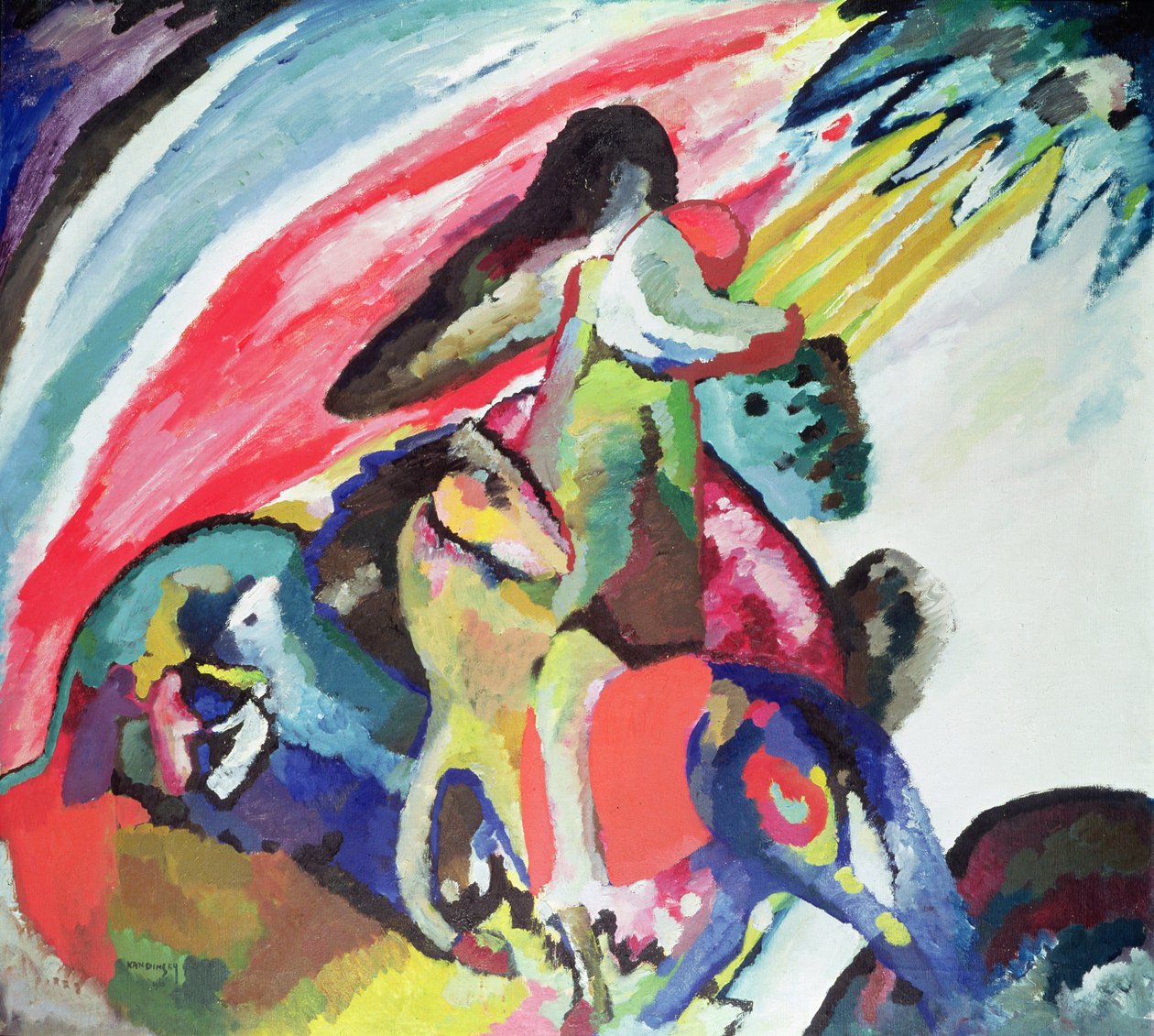 El jinete de Wassily Kandinsky