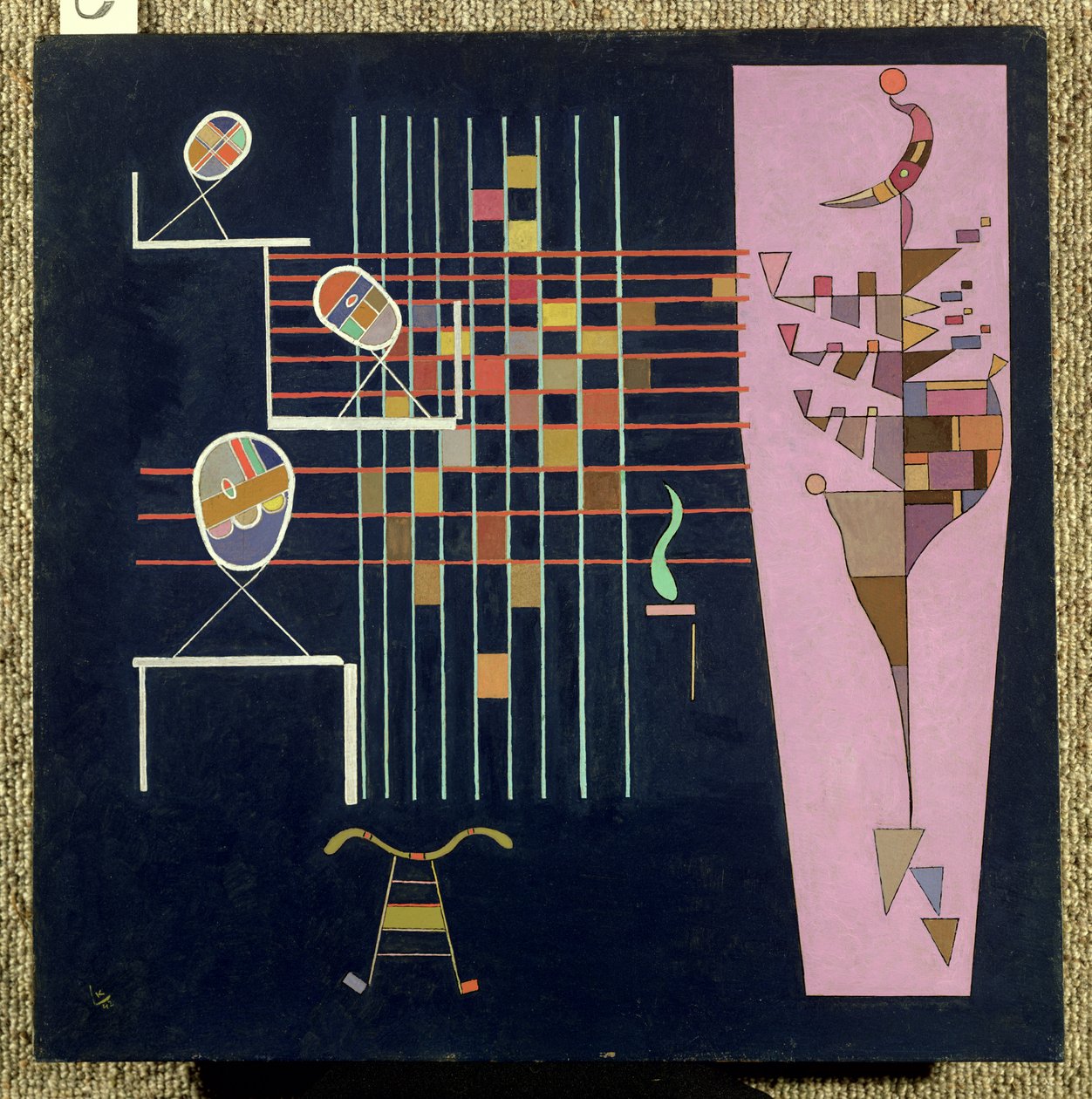 Los Tres Óvalos, 1942 de Wassily Kandinsky