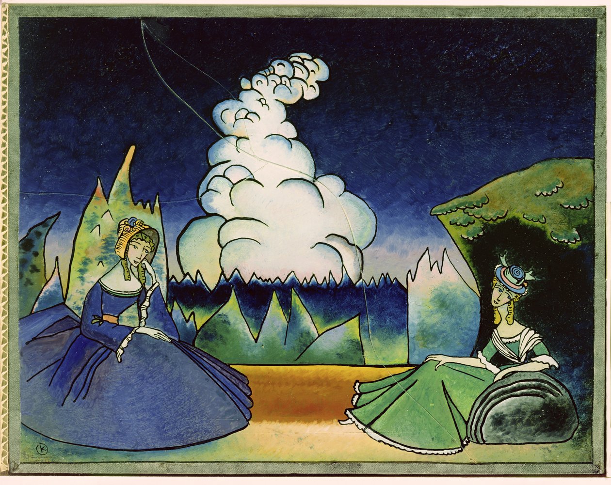 Nube Blanca, 1918 de Wassily Kandinsky