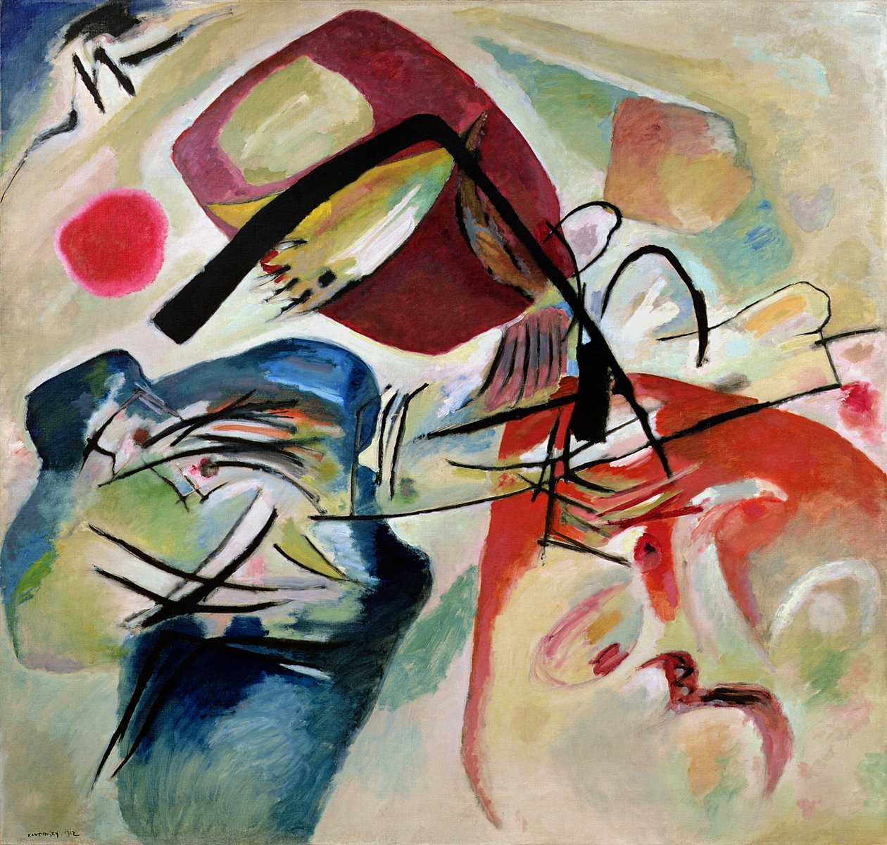 Con el Arco Negro, 1912 de Wassily Kandinsky