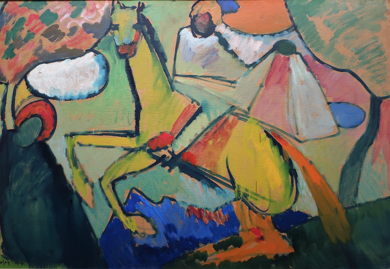 1909 Kandinsky jinete de Wassily Kandinsky