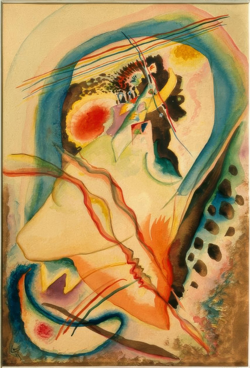 Composición abstracta de Wassily Kandinsky