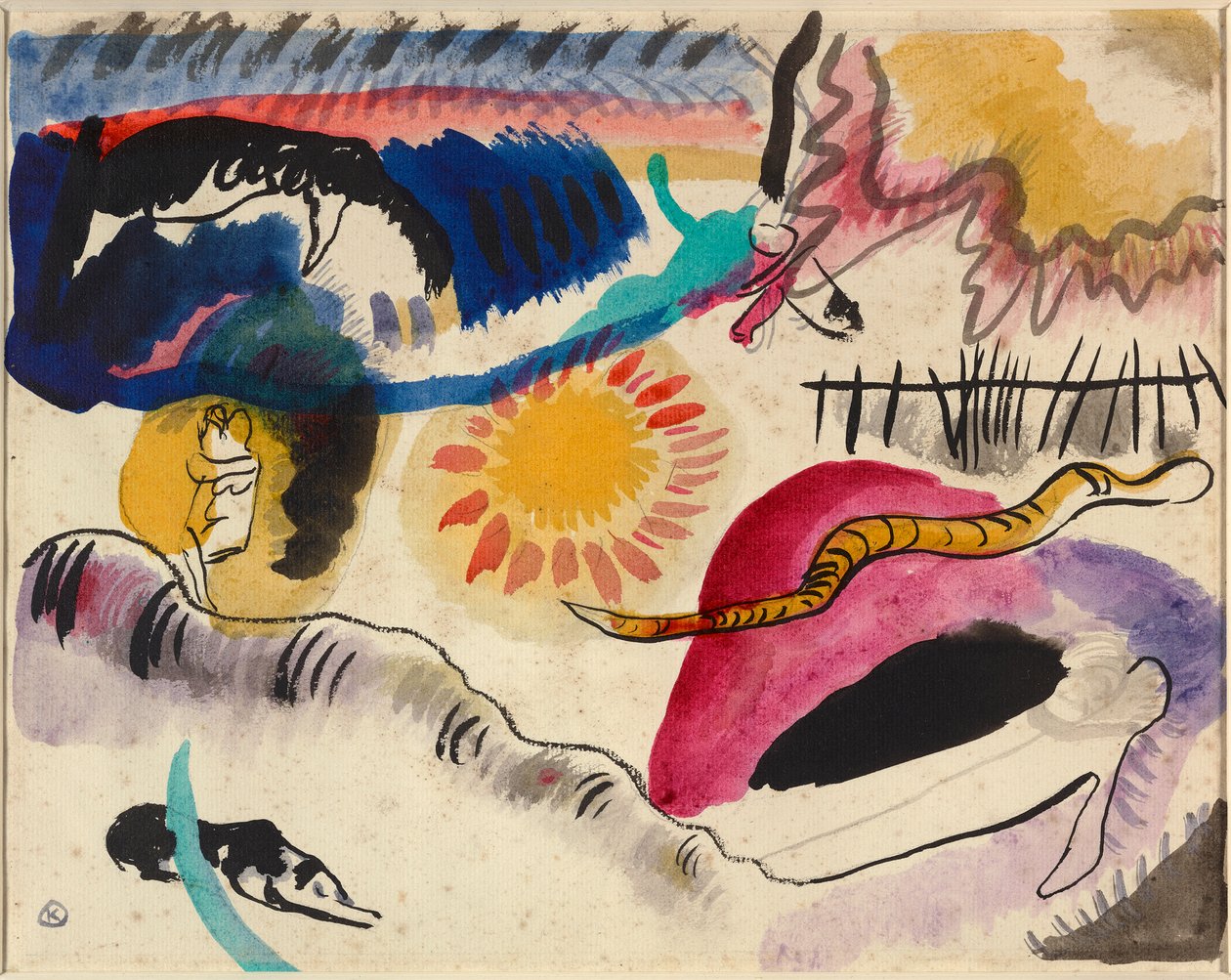 Acuarela No. 3 (Jardín del Amor) de Wassily Kandinsky