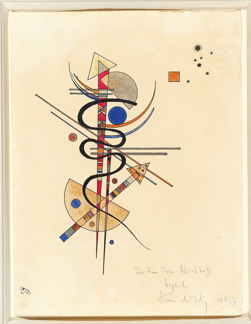 Acuarela para Frau Toni Kirchhoff de Wassily Kandinsky