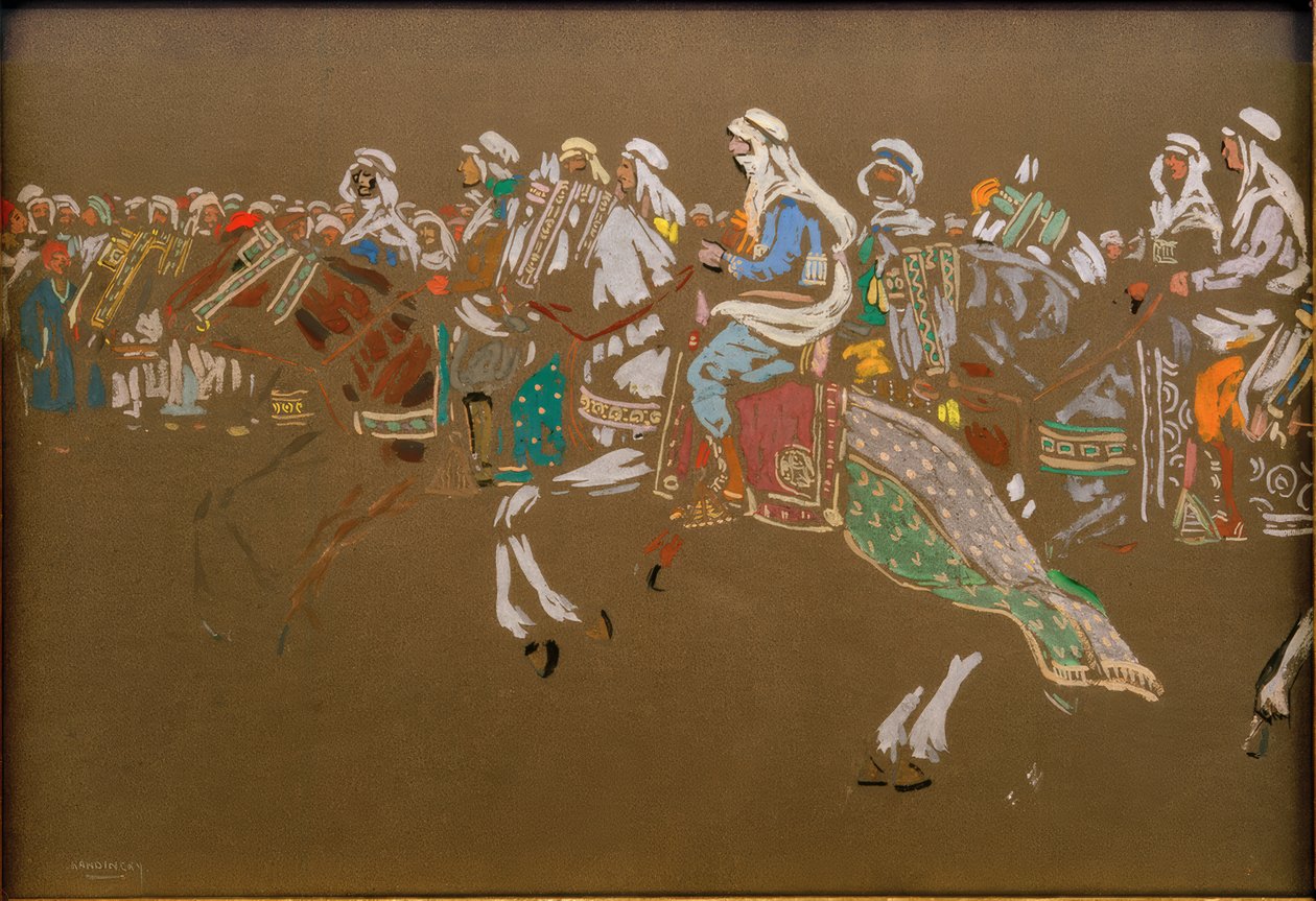 Caballería árabe de Wassily Kandinsky