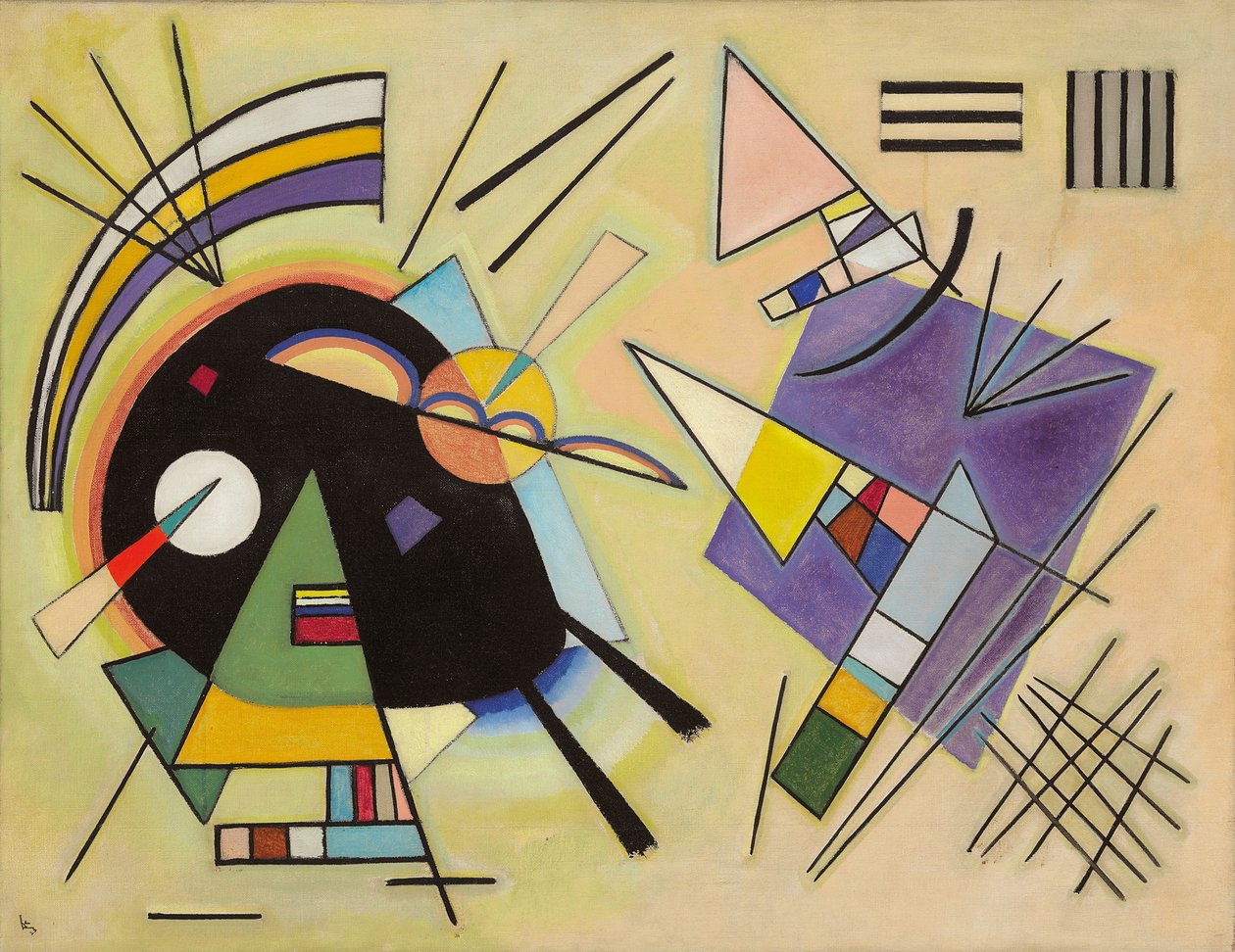 Negro y violeta de Wassily Kandinsky