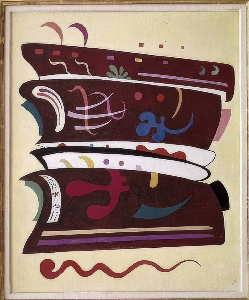 Brun Supplemente. 1935 de Wassily Kandinsky