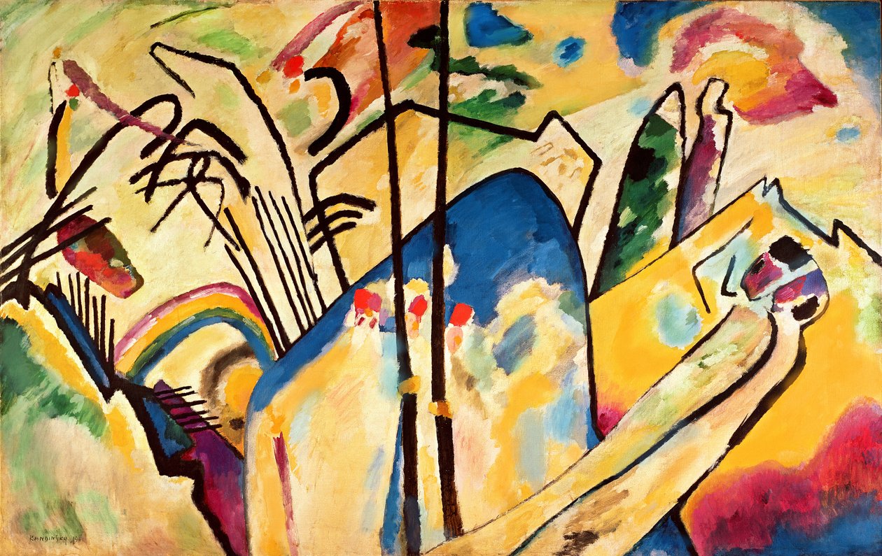 Composición no. 4 de Wassily Kandinsky