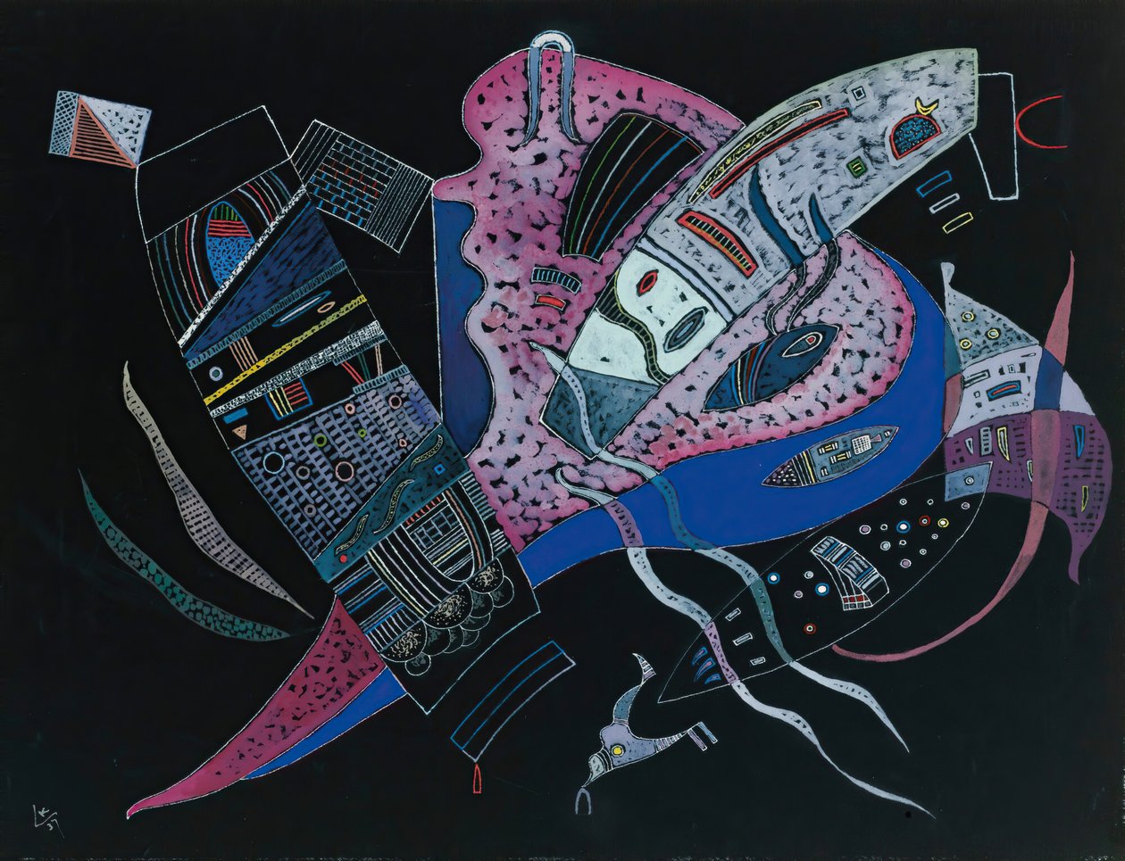 Concentrado, 1937 de Wassily Kandinsky
