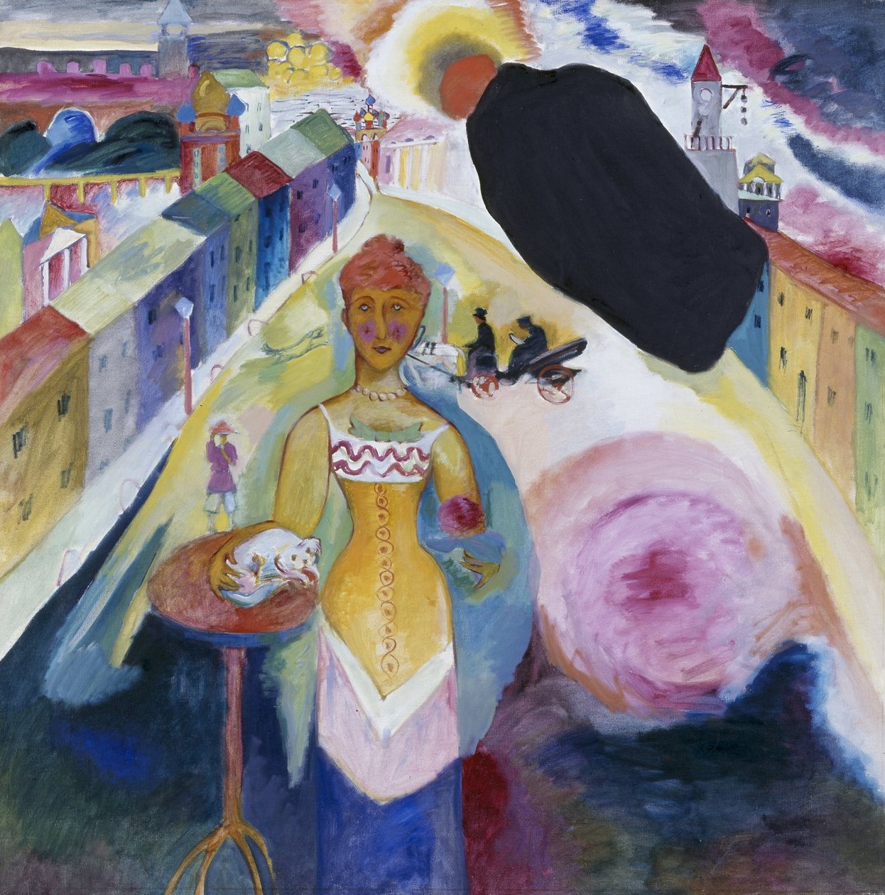 Dama en Moscú de Wassily Kandinsky