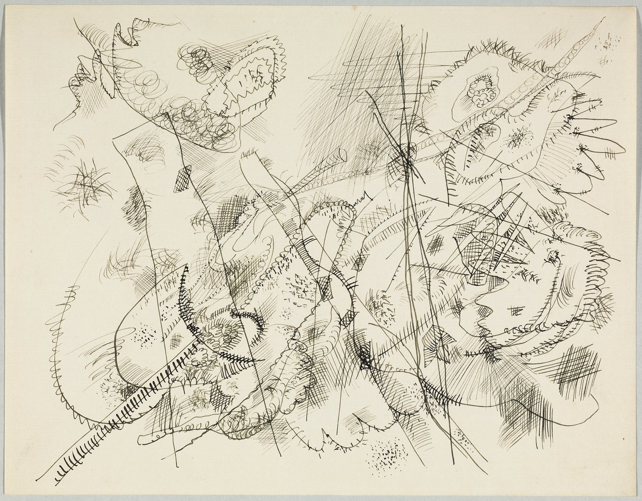 Borrador para un grabado de Wassily Kandinsky