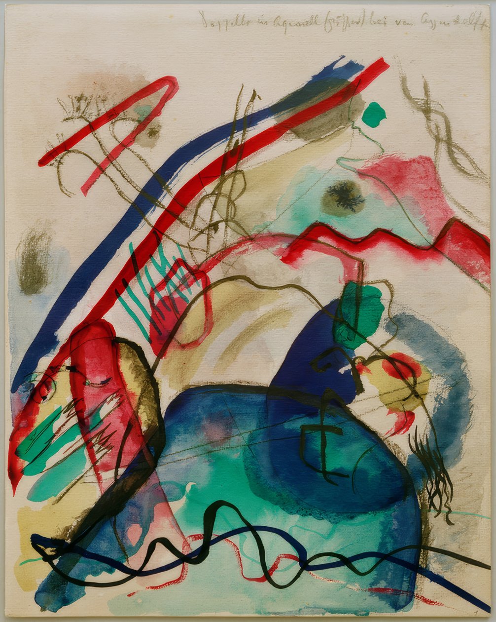 Diseño para cuadro con borde blanco de Wassily Kandinsky