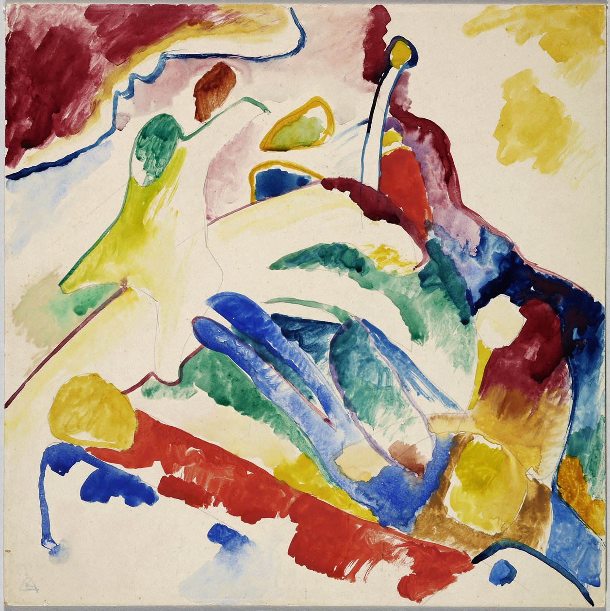 Borrador para "Composición II" de Wassily Kandinsky