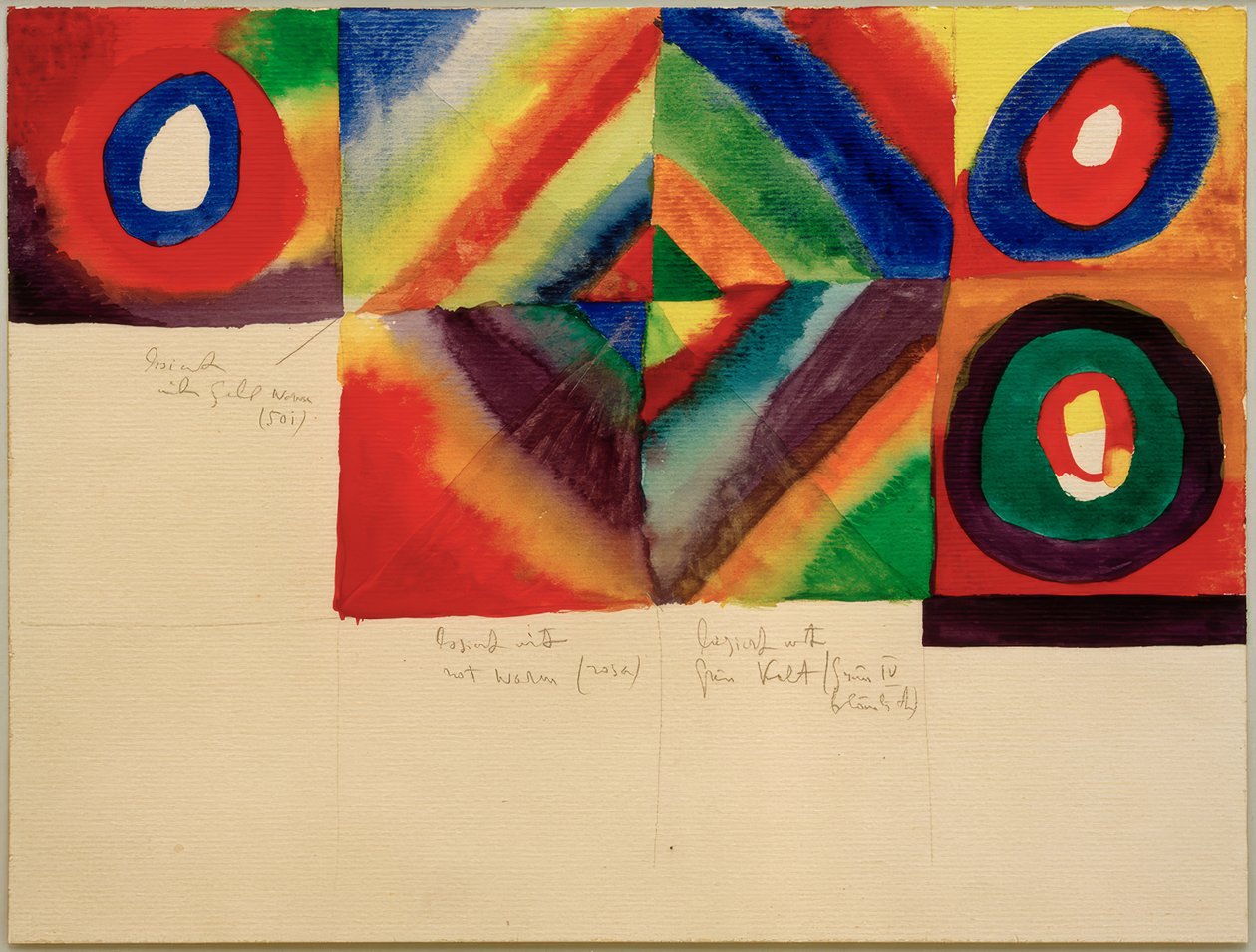 Estudios de color de Wassily Kandinsky