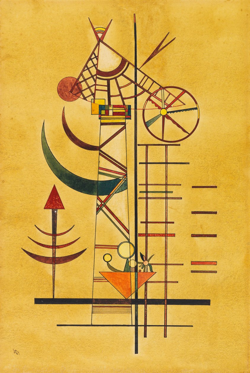 Puntas curvas, 1927 de Wassily Kandinsky