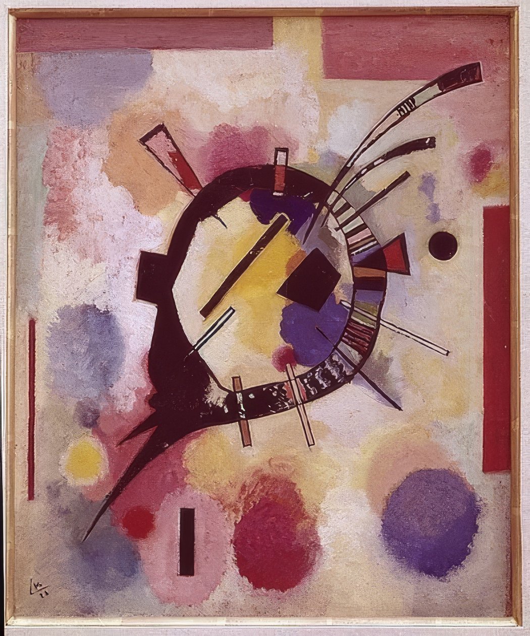 Centro amarillo de Wassily Kandinsky