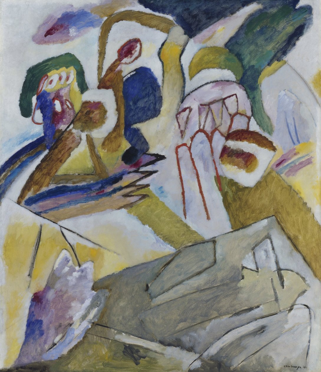 Improvisación 18 (con lápida) de Wassily Kandinsky