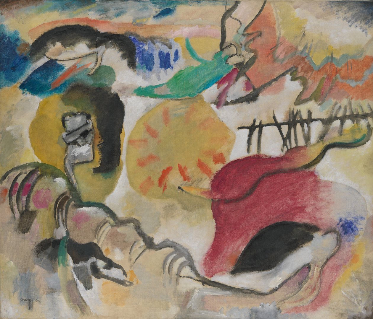 Improvisación 27 (Jardín del Amor II) de Wassily Kandinsky