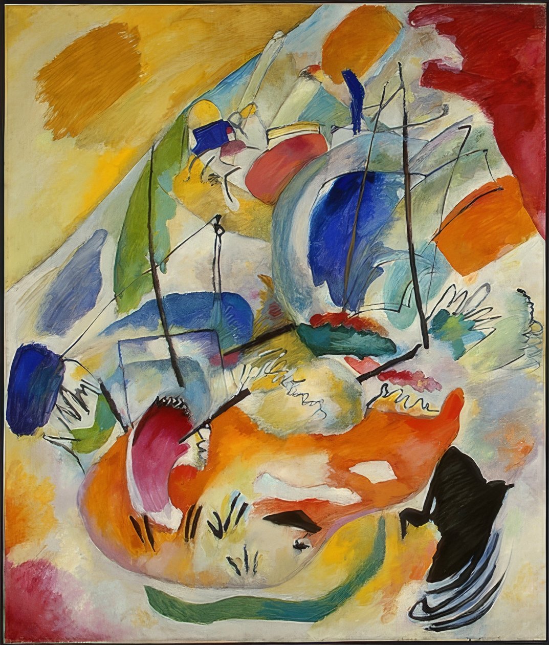 Improvisación 31 (Batalla naval). 1913 de Wassily Kandinsky