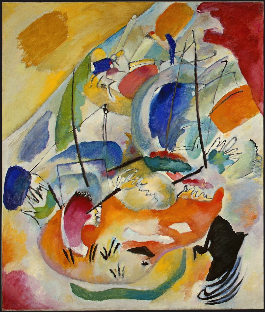 Improvisación 31 Batalla naval de Wassily Kandinsky