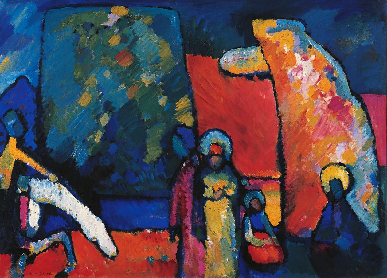 Improvisación No 2 (Marcha Fúnebre) de Wassily Kandinsky