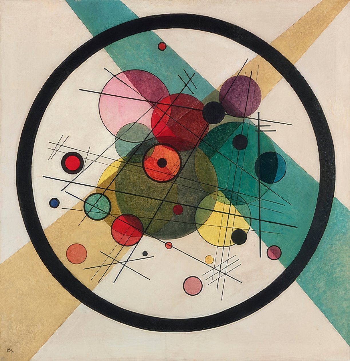 Círculos en un círculo de Wassily Kandinsky