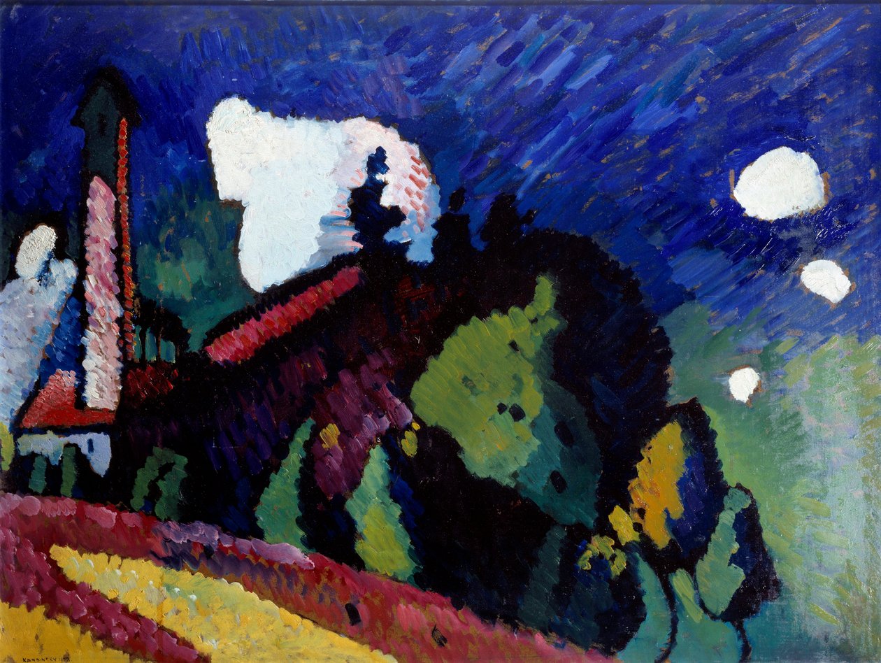 Paisaje en la torre de Wassily Kandinsky