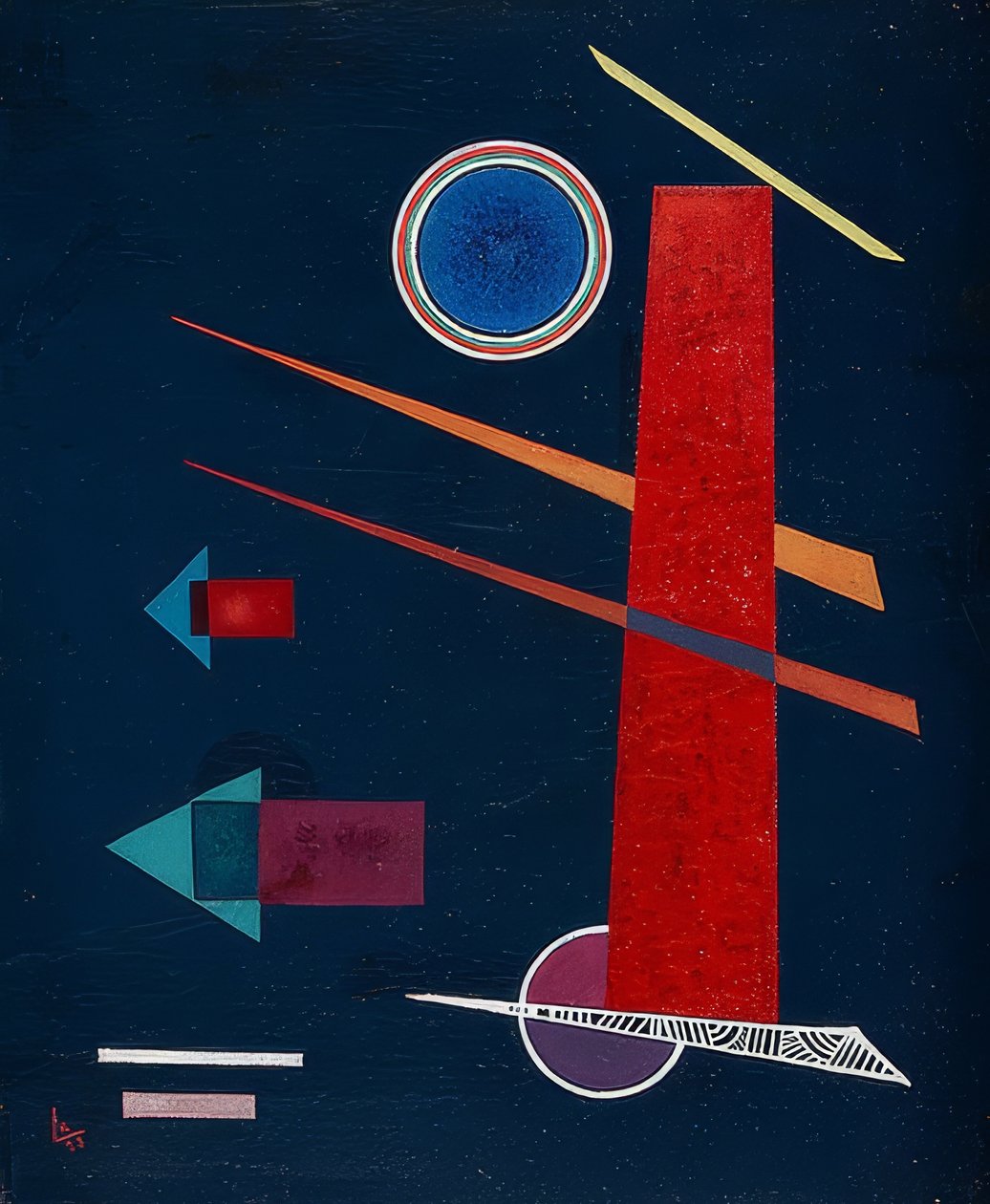 Rojo poderoso. 1928 de Wassily Kandinsky