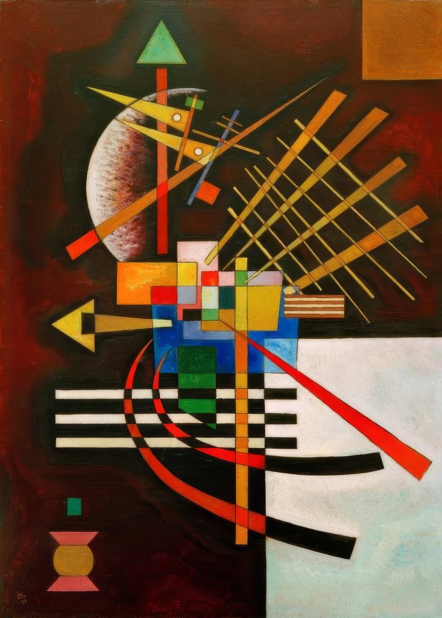 Arriba y a la izquierda de Wassily Kandinsky