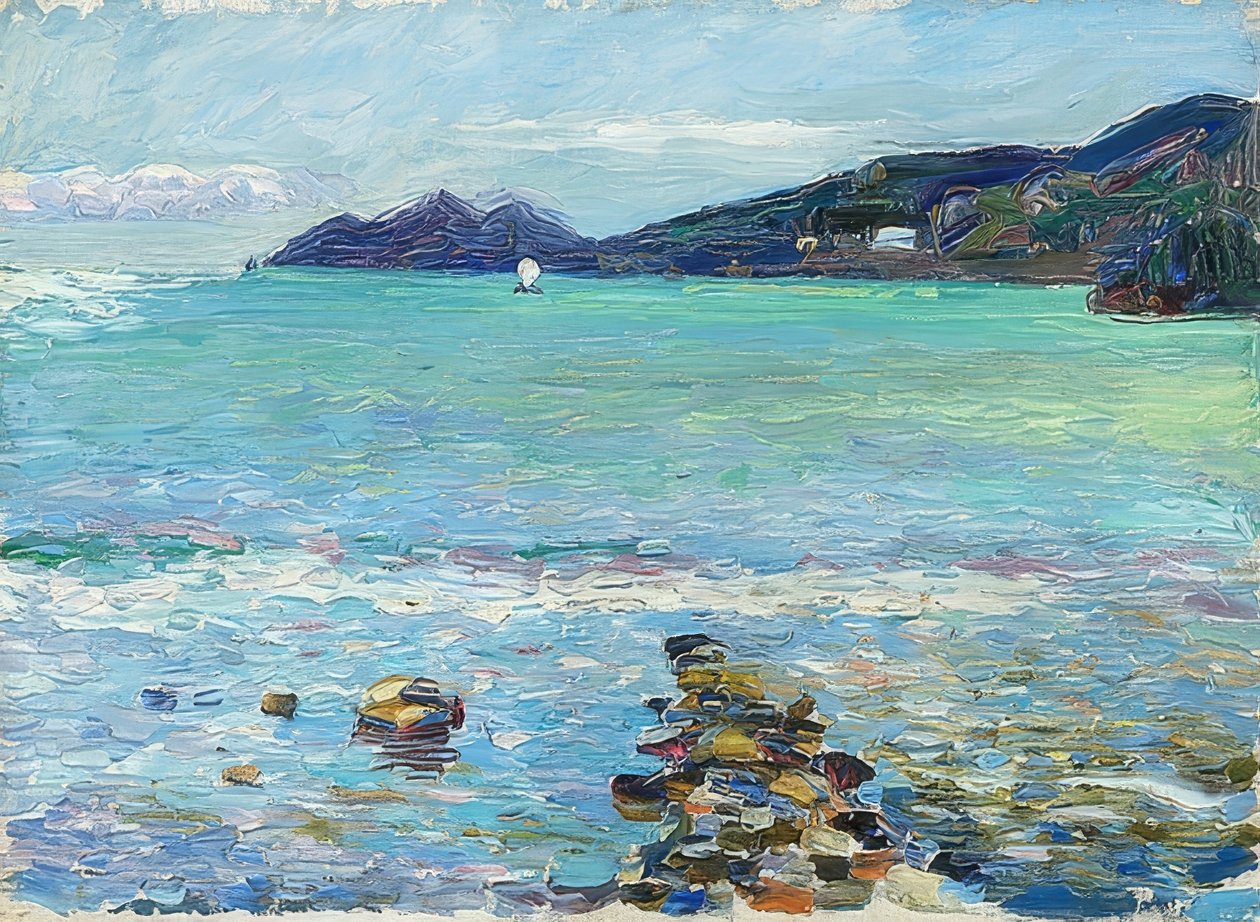 Rapallo, vista de Portofino, 1906 de Wassily Kandinsky
