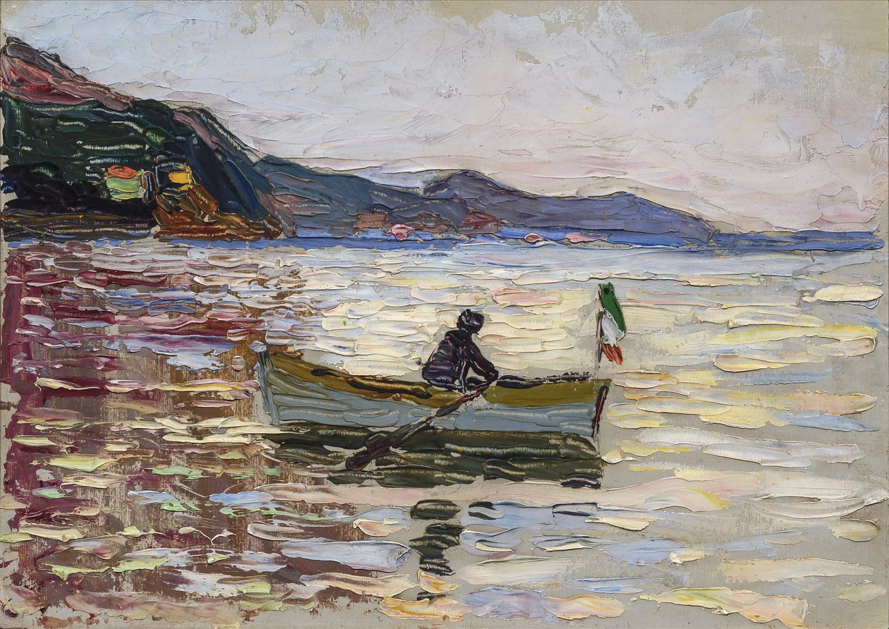Rapallo. Barco en el mar, 1906 de Wassily Kandinsky