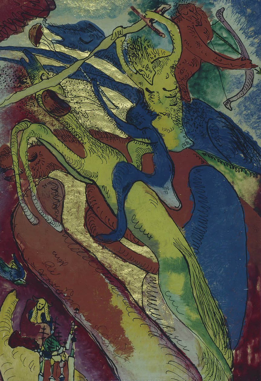 Jinetes del Apocalipsis I, 1911 de Wassily Kandinsky