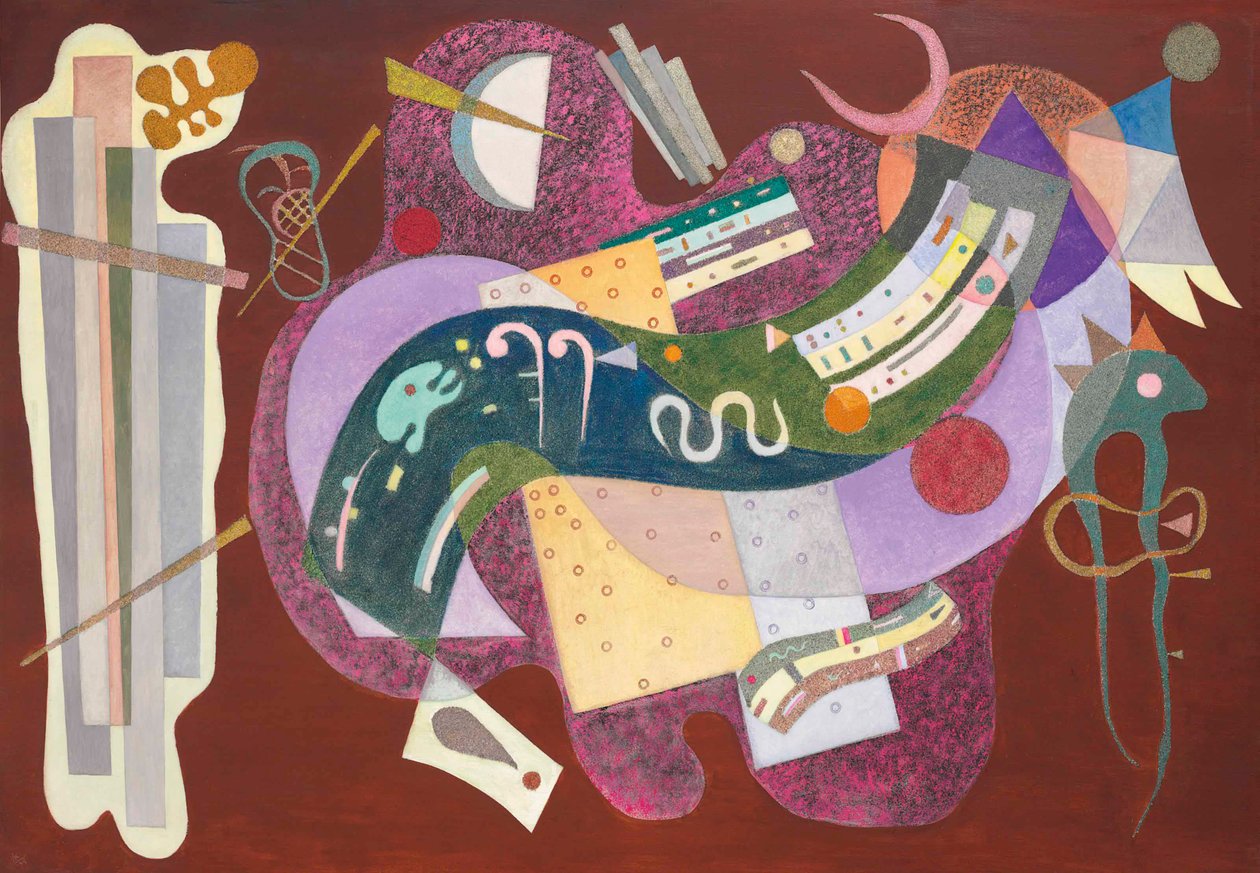 Rigide et courbé, 1935 de Wassily Kandinsky