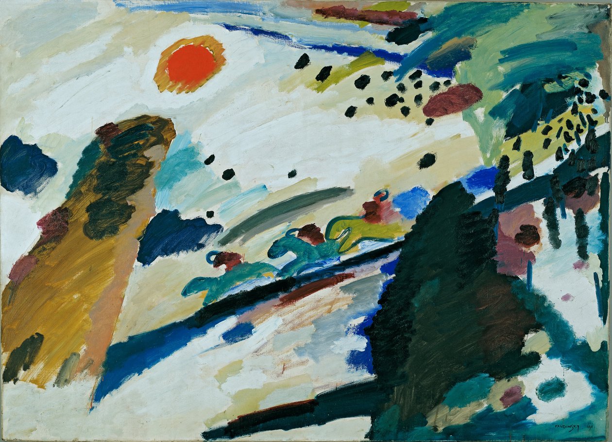 Paisaje romántico de Wassily Kandinsky