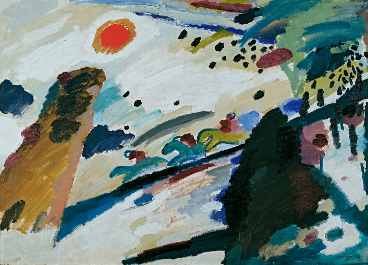 paisaje romantico de Wassily Kandinsky