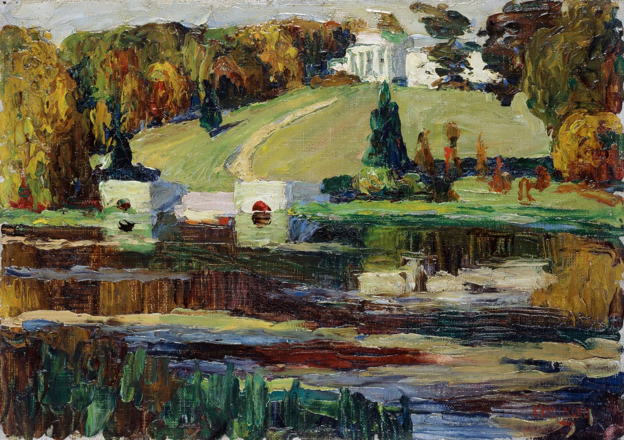 Boceto para Akhtyrka - Otoño de Wassily Kandinsky