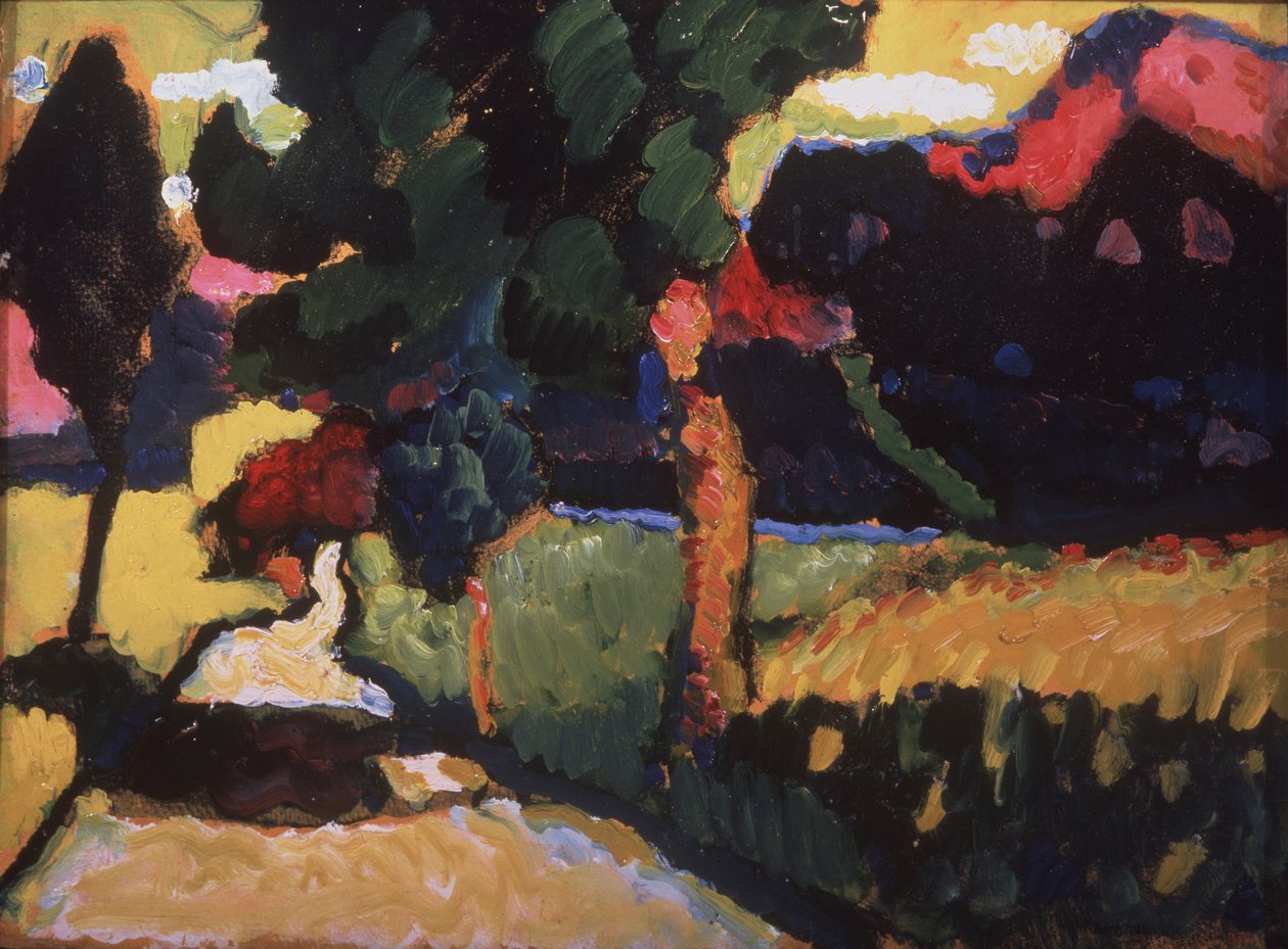 Paisaje de verano, 1909 de Wassily Kandinsky
