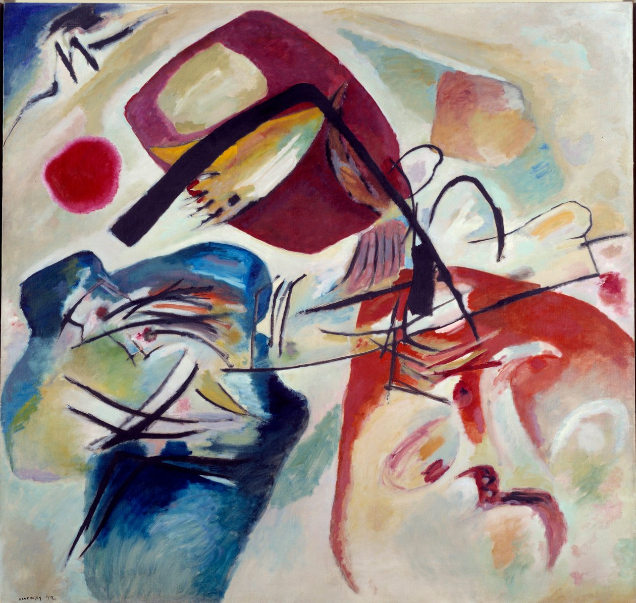 Con el arco negro de Wassily Kandinsky