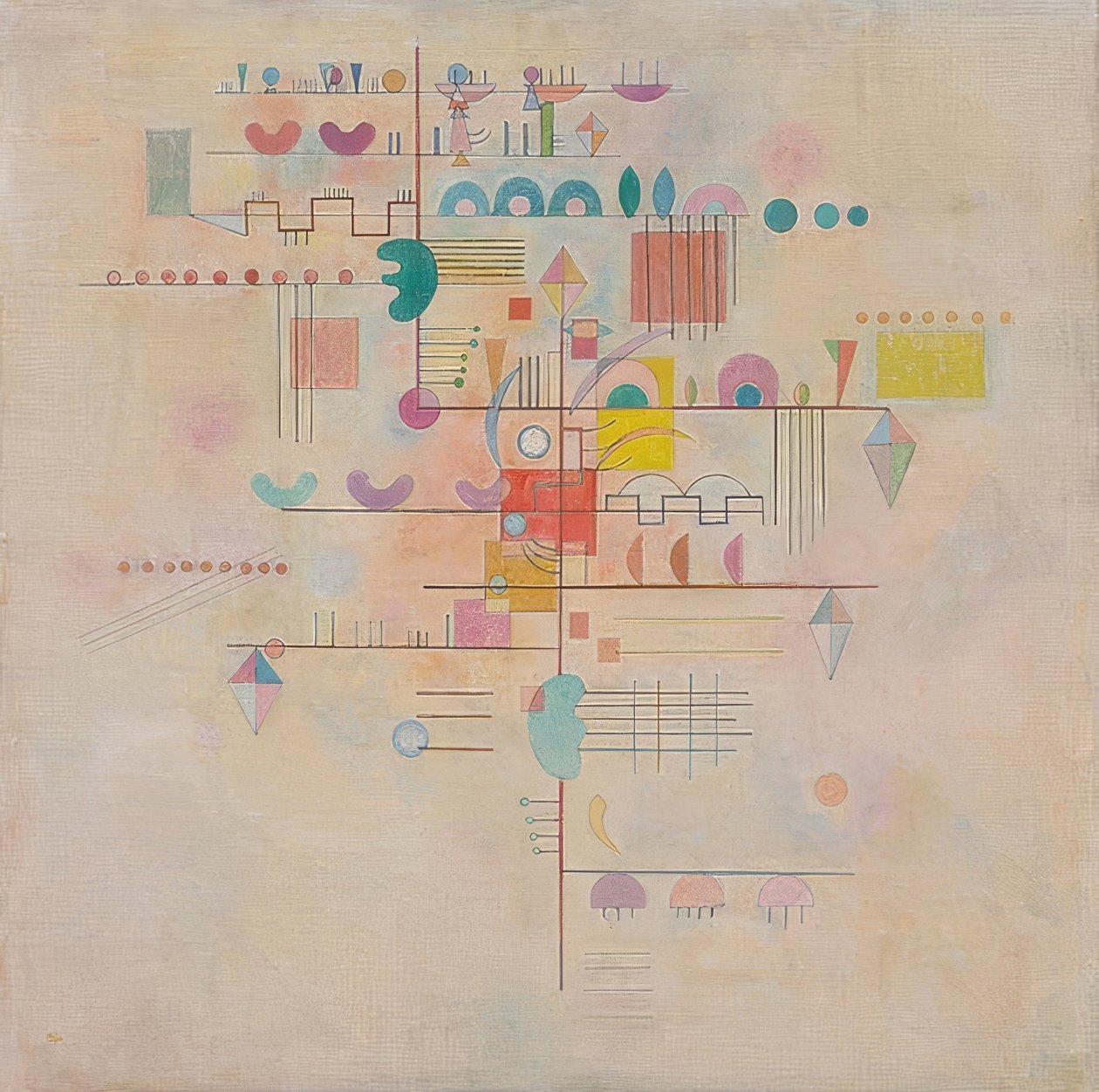 Ascenso delicado (Montée gracieuse) de Wassily Kandinsky
