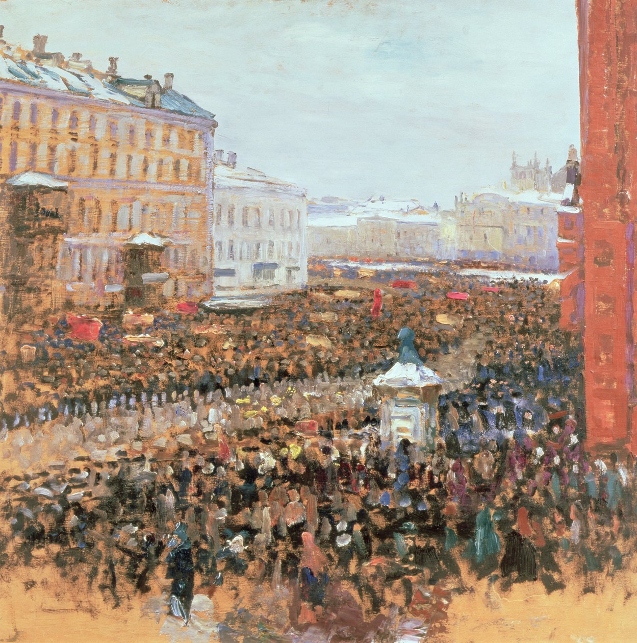 Manifestación masiva en Moscú en 1917 de Wassily Meshkov