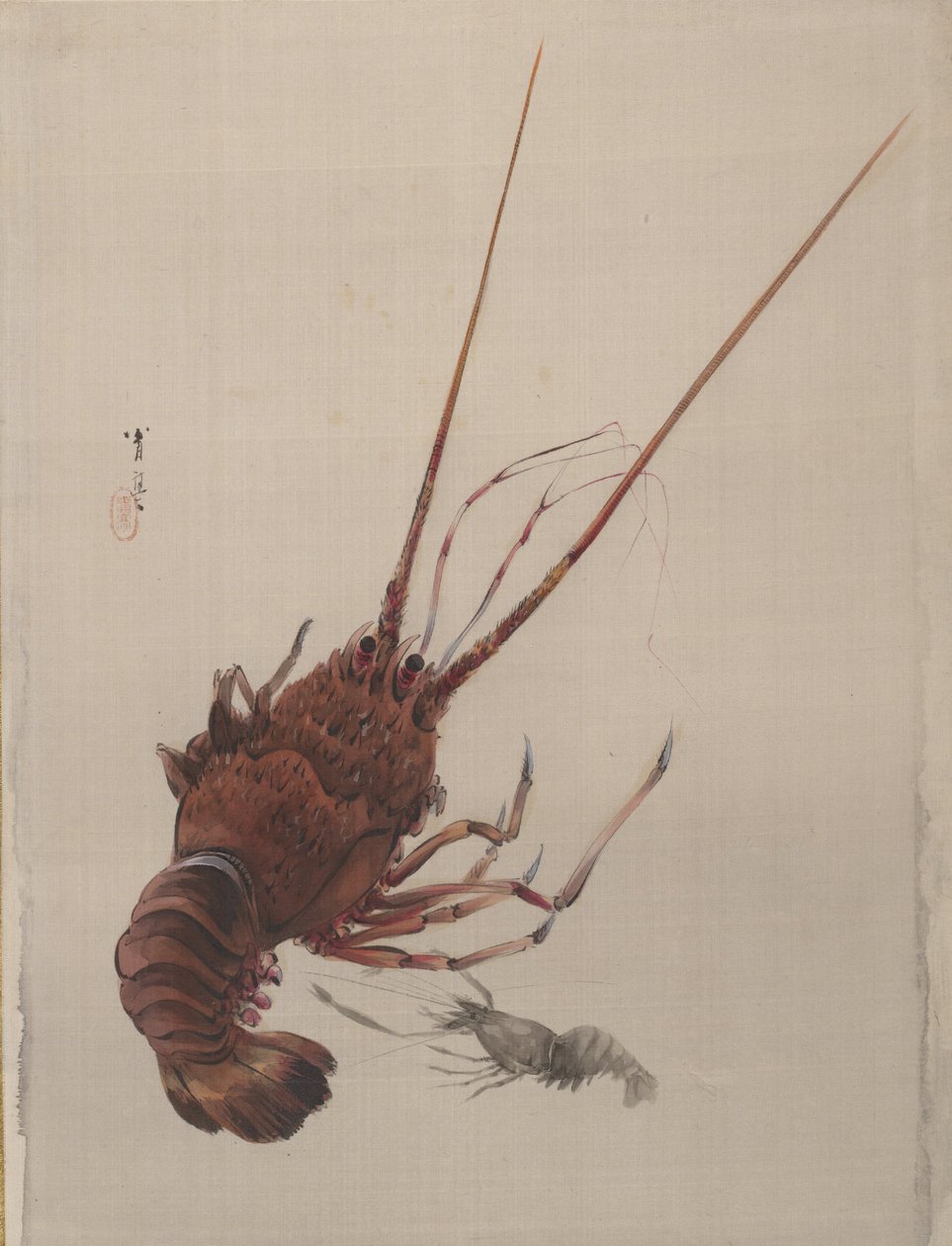 Cangrejo de río, ca. 1887 de Watanabe Seitei