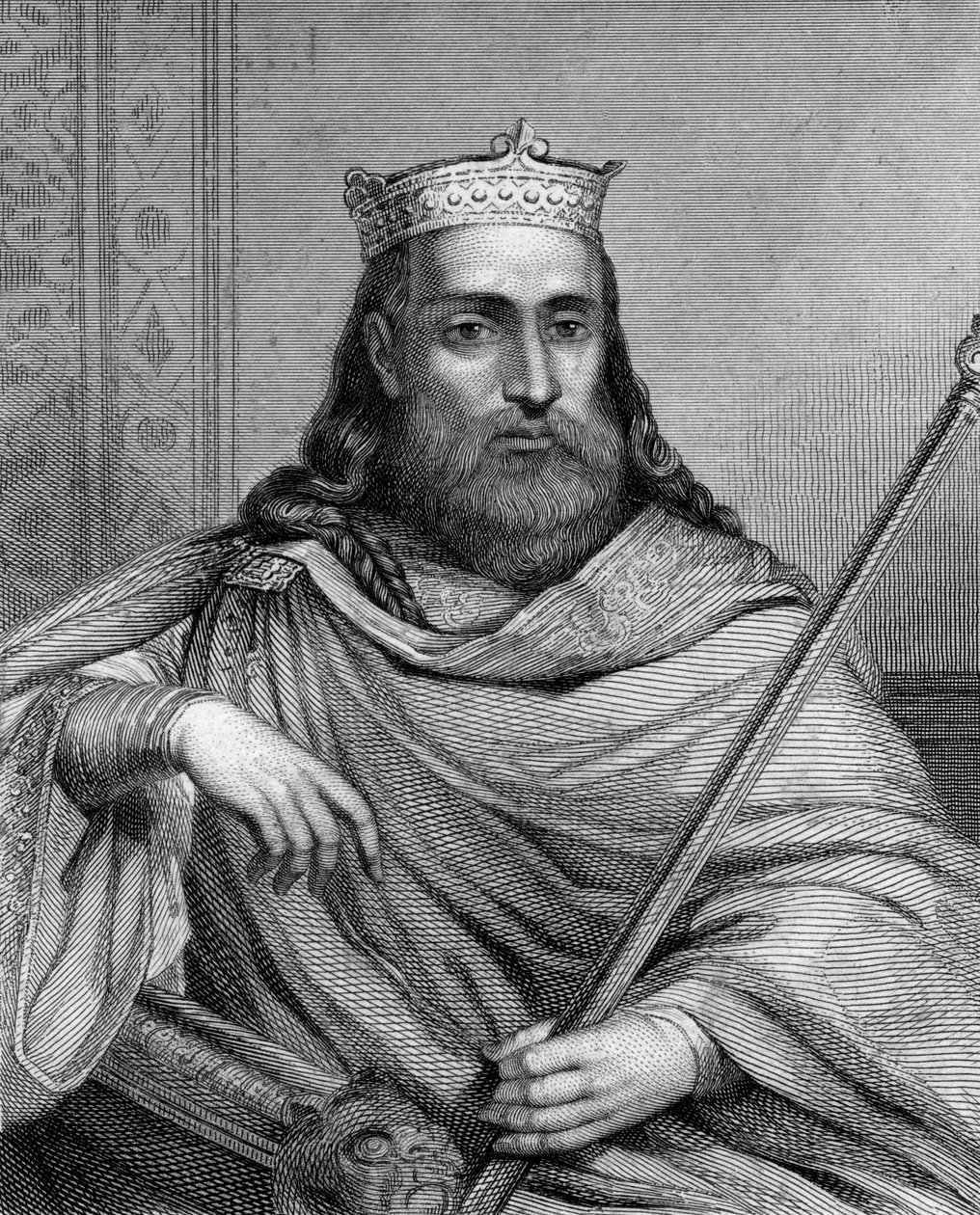 Rey Clotario I de los Francos, siglo XIX de Weber
