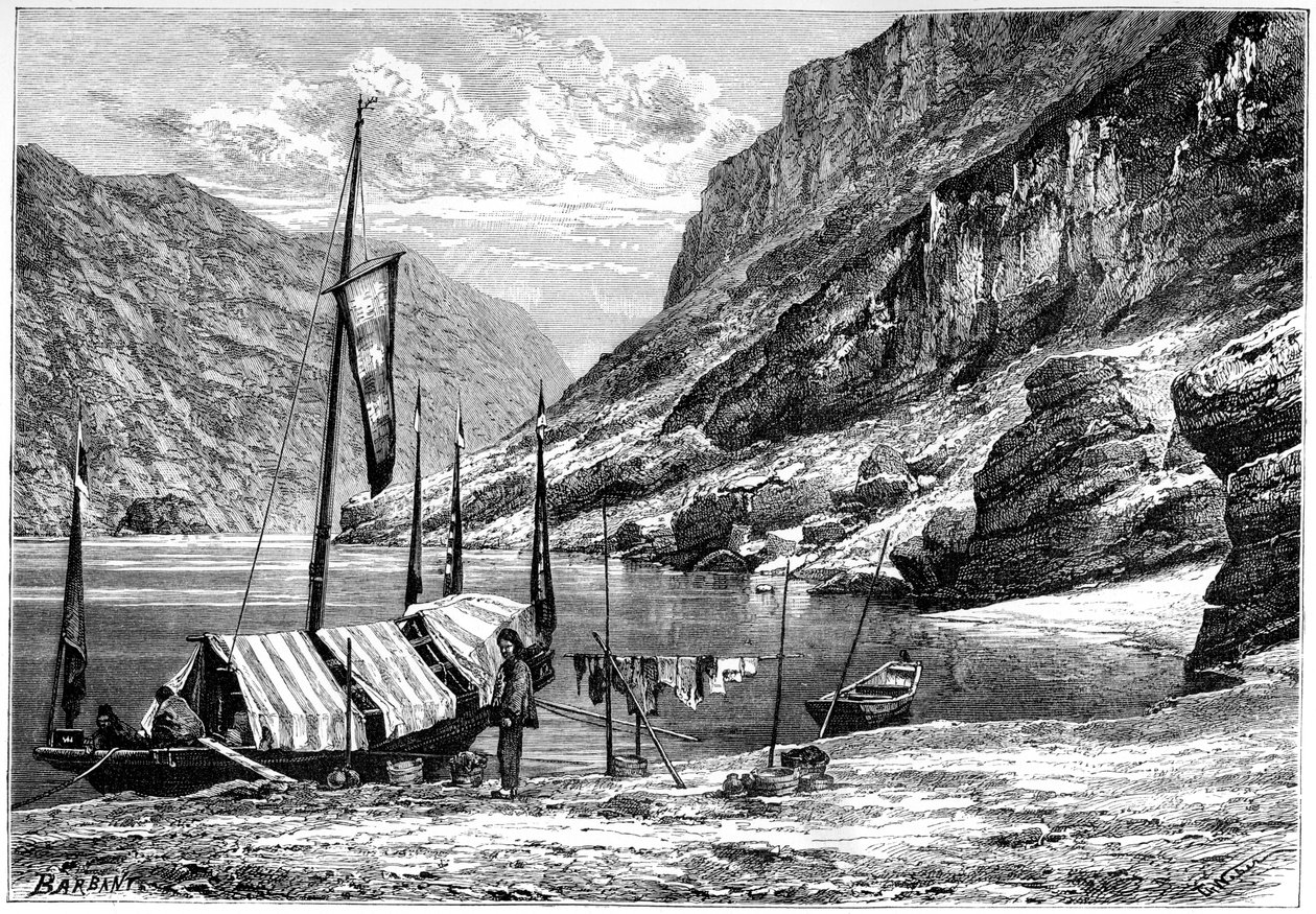 El Alto Yangtse-Kiang, China, 1895 de Weber