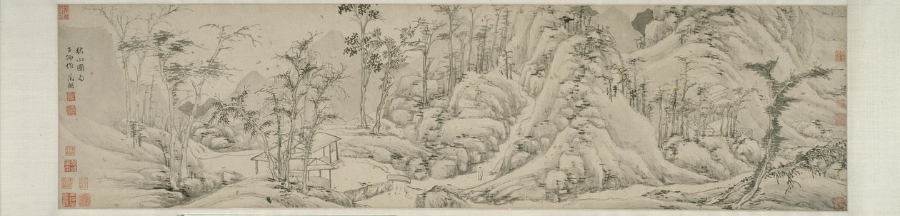 Montañas de otoño 秋山圖 de Wen Zhengming