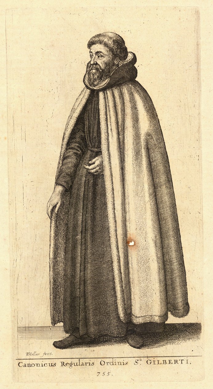 Canonicus Ordinis Sti. Gilberti de Wenceslaus Hollar